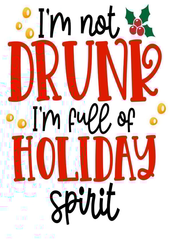 adult alcohol Christmas Card 32022 created by Dirty Designs