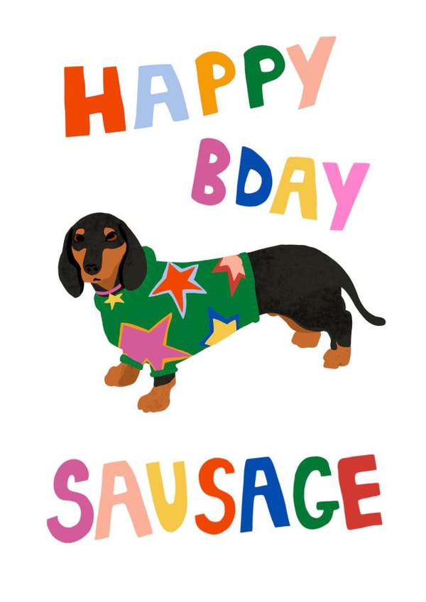 Birthday Card
Cute Funny
For sausage dog lover
For friend, partner, family created by pardon my prints