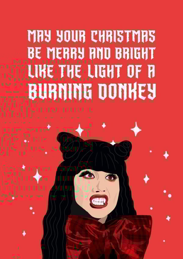 What we do in the shadows vampire Christmas Card 20722 created by URGHH Card Co.