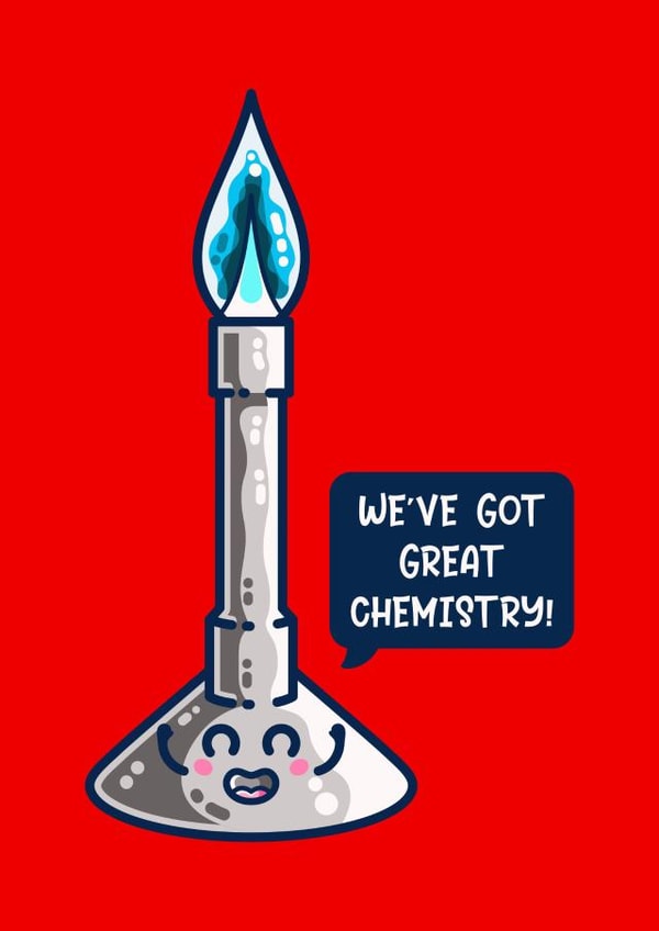 Great Chemistry Valentines Card created by Flaming Imp