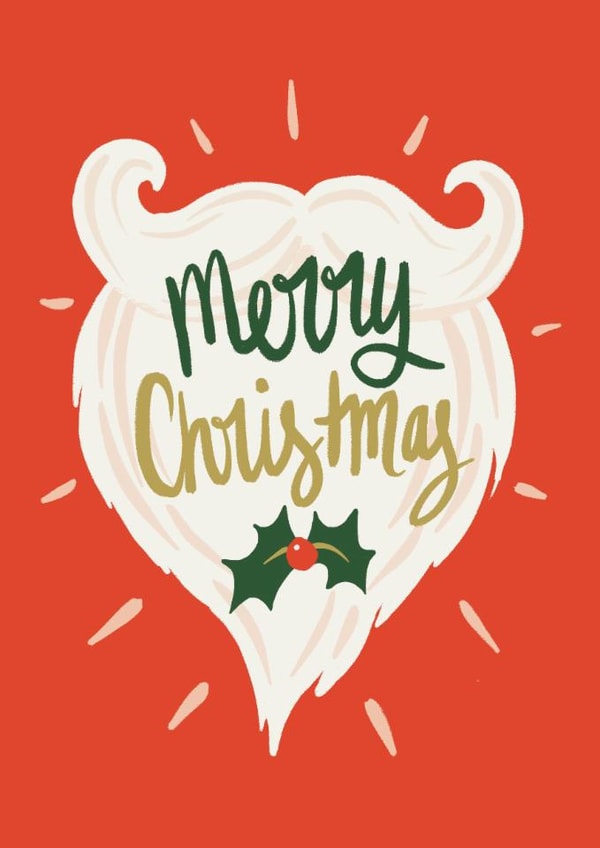 beard santa Christmas Card 18580 created by Rock Paper Scissors