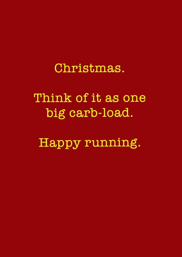 running card christmas card Card 36802 created by Running Cards UK
