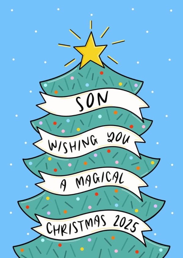 Magical Christmas Wishes Son Christmas 2025 Card created by Muses & May 