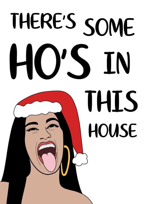 WAP CardiB Christmas Card 13346 created by Maisie-Jane Andrews