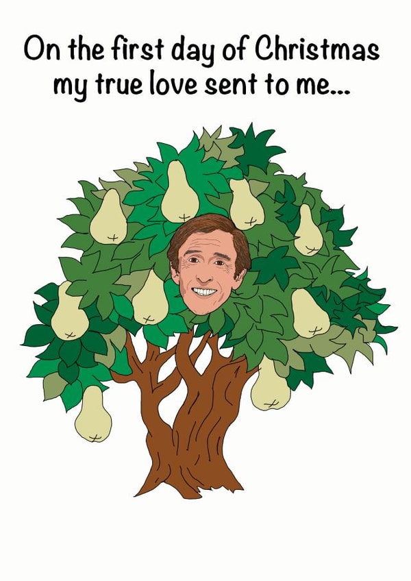 funny alan partridge Christmas Card 20916 created by Doodles by Fish