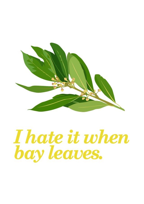 bay leaves bay leaves pun Card 39872 created by MerryNotesDesigns