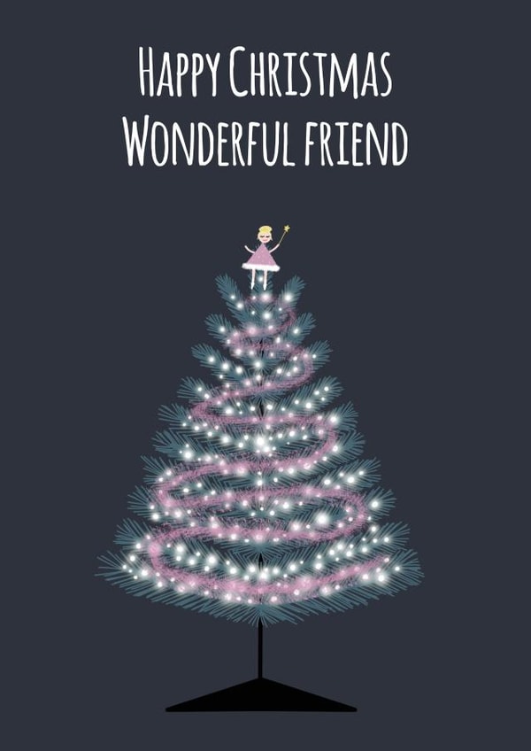 happy tree Christmas Card 15482 created by The Decaffeinated Squirrel