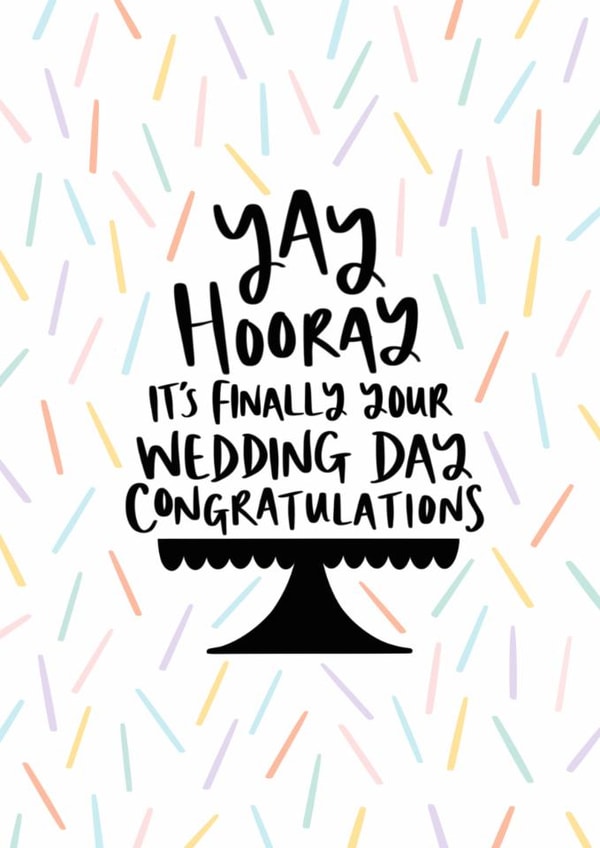 Yay, Hooray, Wedding Day Card created by Muses & May 