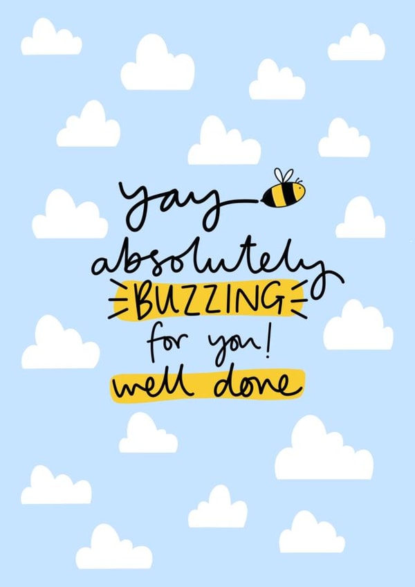 Buzzing For You Well Done Card created by Muses & May 