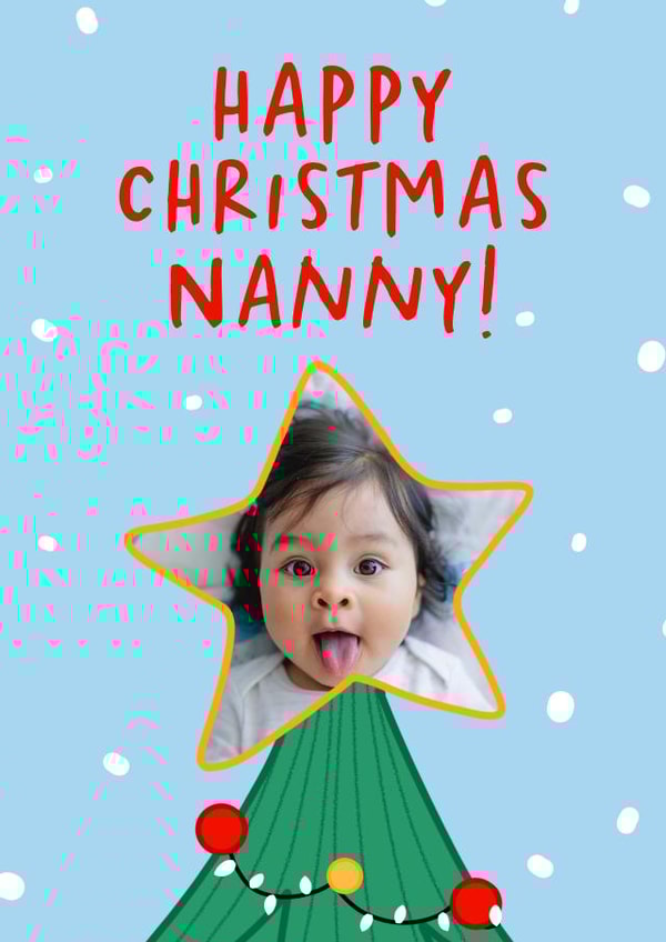 Cute Christmas Card - Nanny - Christmas Treee created by The Cake Thief