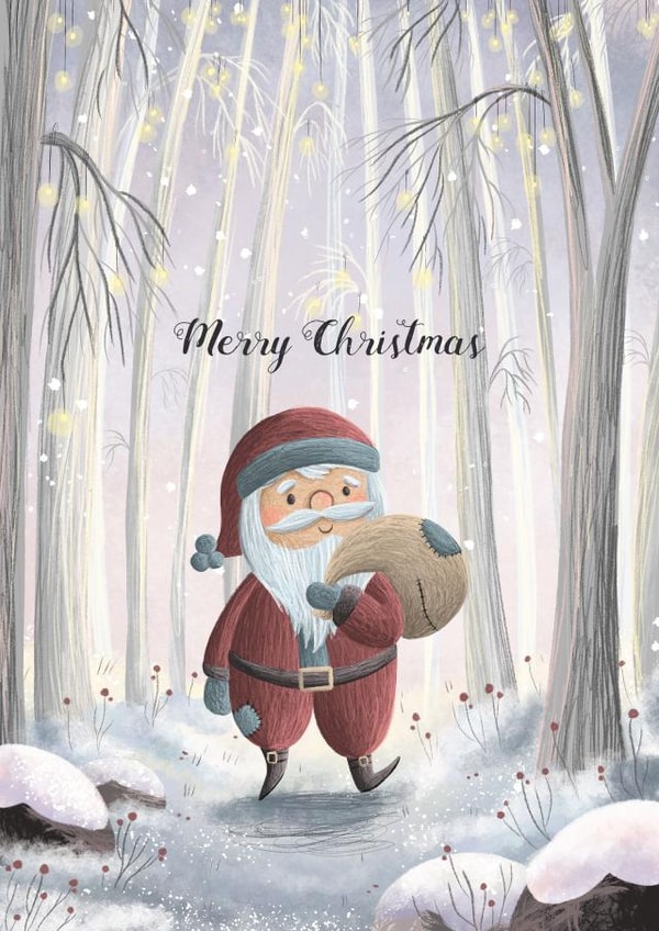 Santa Merry Christmas Card 23083 created by Megan Higgins