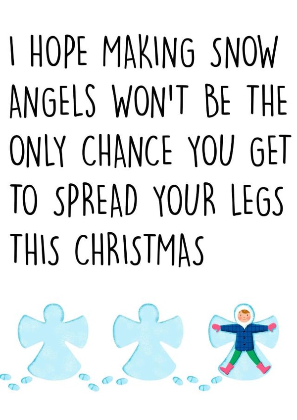 Adult Cheeky Christmas Card 41488 created by Prickly Cards