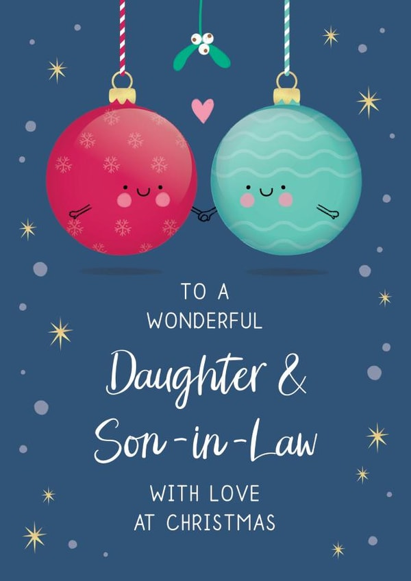 Wonderful Daughter & Son-in-Law Christmas Card created by Design By Day