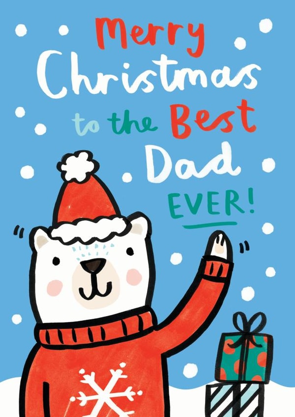 bear best Christmas Card 18306 created by Jenny Seddon