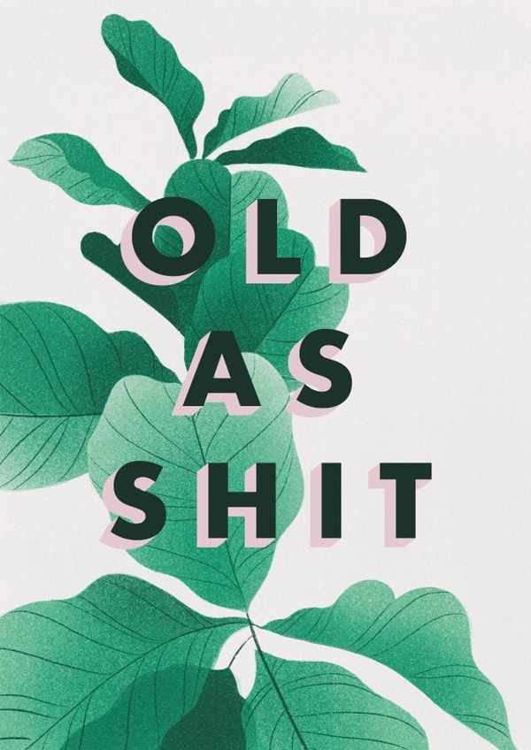 Old As Birthday Card 32194 created by Paper Pipit