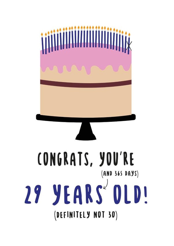 Funny 30 Birthday Card 20924 created by May Design Studio