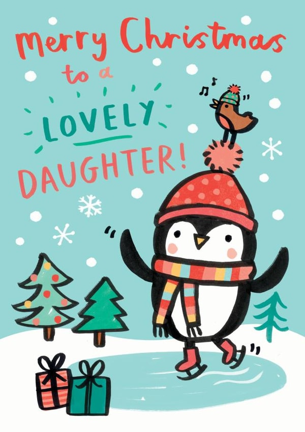 penguin lovely Christmas Card 18307 created by Jenny Seddon