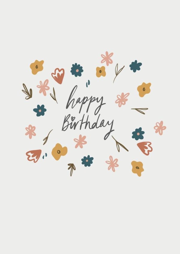 Floral Happy Card 46214 created by Megan Grace