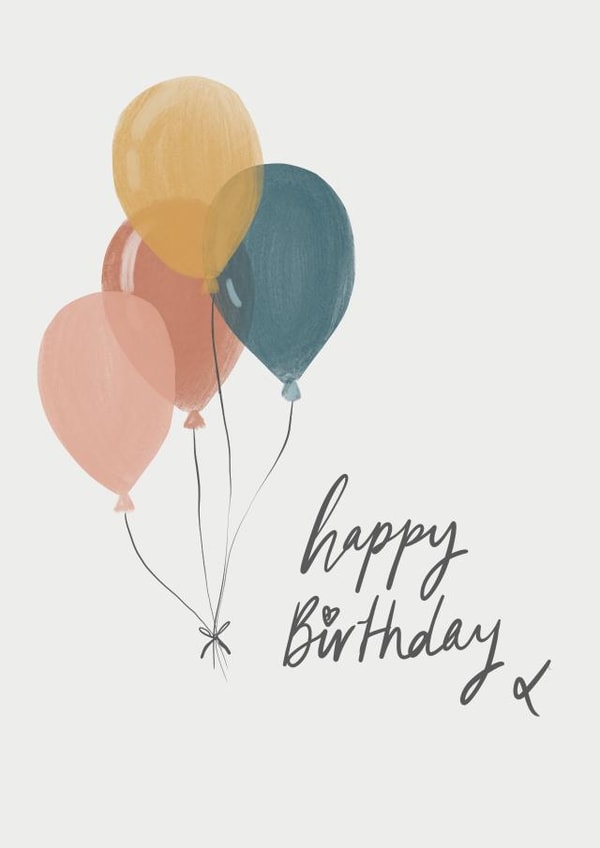 Happy birthday Balloons  Card 46215 created by Megan Grace