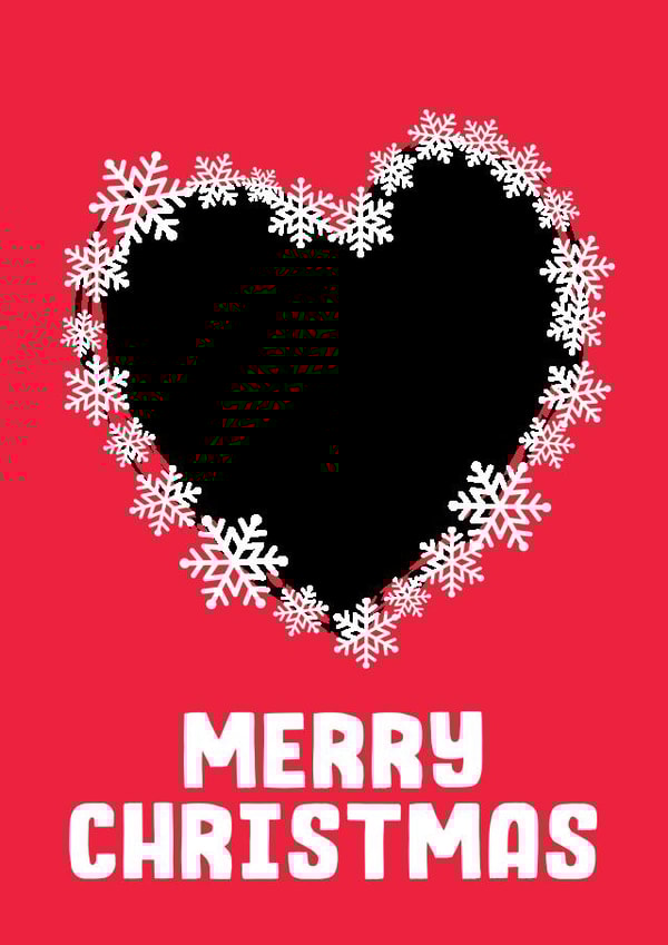 snowflake bff Personalised Photo Card 30662 created by Filthy Sentiments