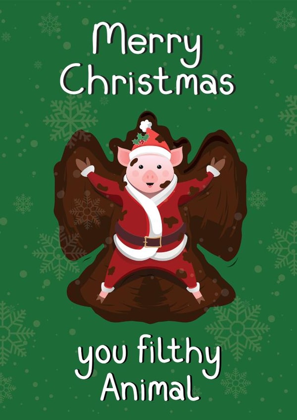 Merry Christmas you Filthy Animal created by Holly Tillier