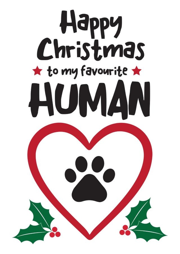 Christmas card from the dog, Christmas card from the cat created by Hello Fridays Studio