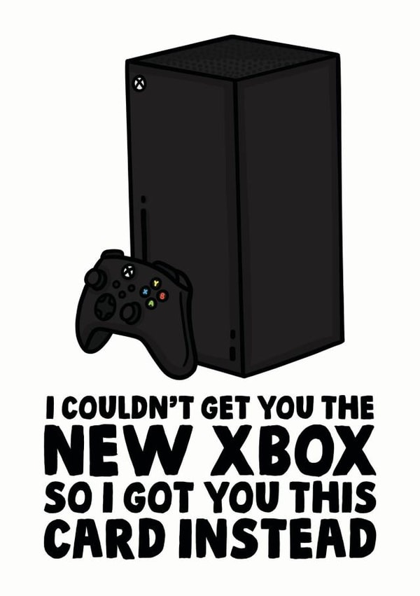I couldn't get the new Xbox card created by Studio Doodles