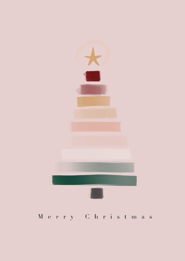 tree star Christmas Card 46257 created by Elle Barclay