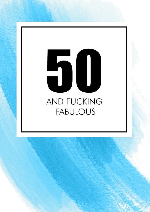 50 fifty Birthday Card 17001 created by Lexa Louise