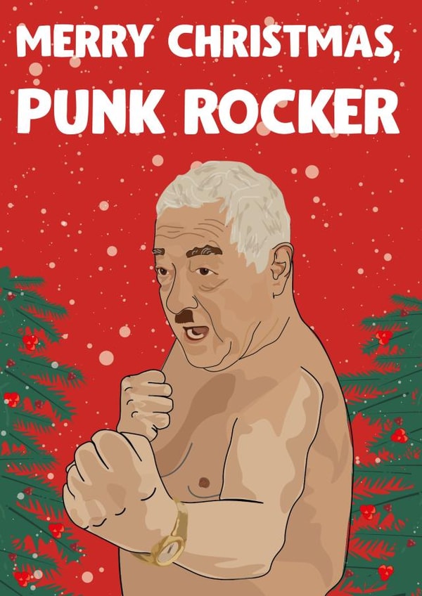 punk  rocker Christmas Card 16657 created by David Rudd