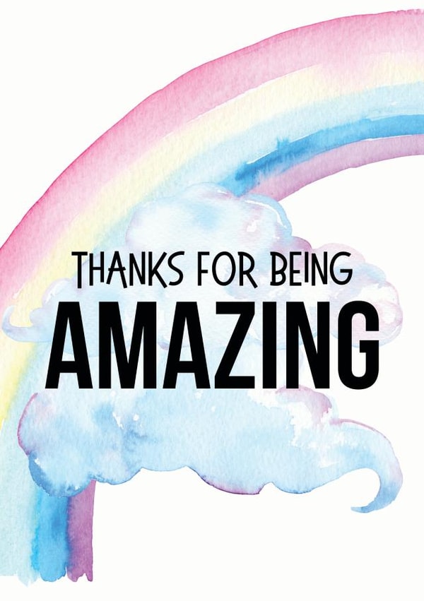 Thanks Amazing Love & Friendship Card 5768 created by Open Space Collective
