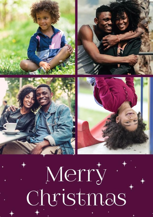 Cute Personalised Christmas Photo Card - Merry Christmas created by Dottie Mottie