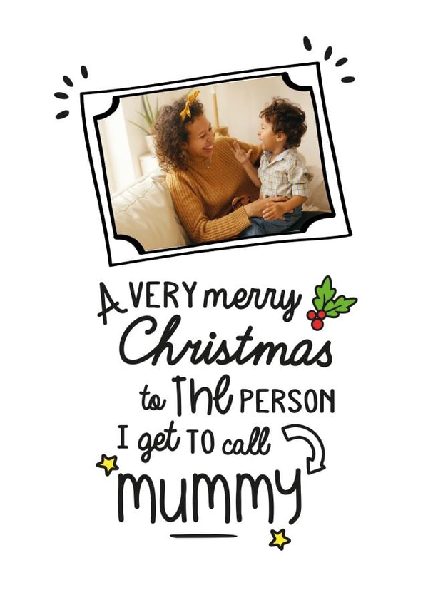Cute Christmas Card - Mummy - Illustrations created by Jodie Gaul & Co
