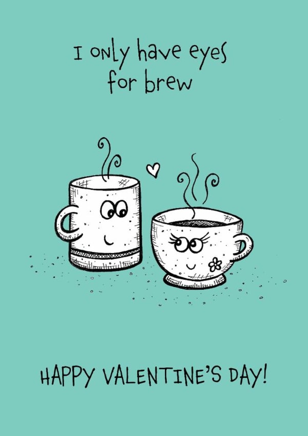 brew eyes Valentines Day Card 20905 created by Dionne Turnbull