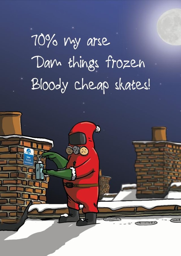 arse frozen Christmas Card 41772 created by Cris Stewart