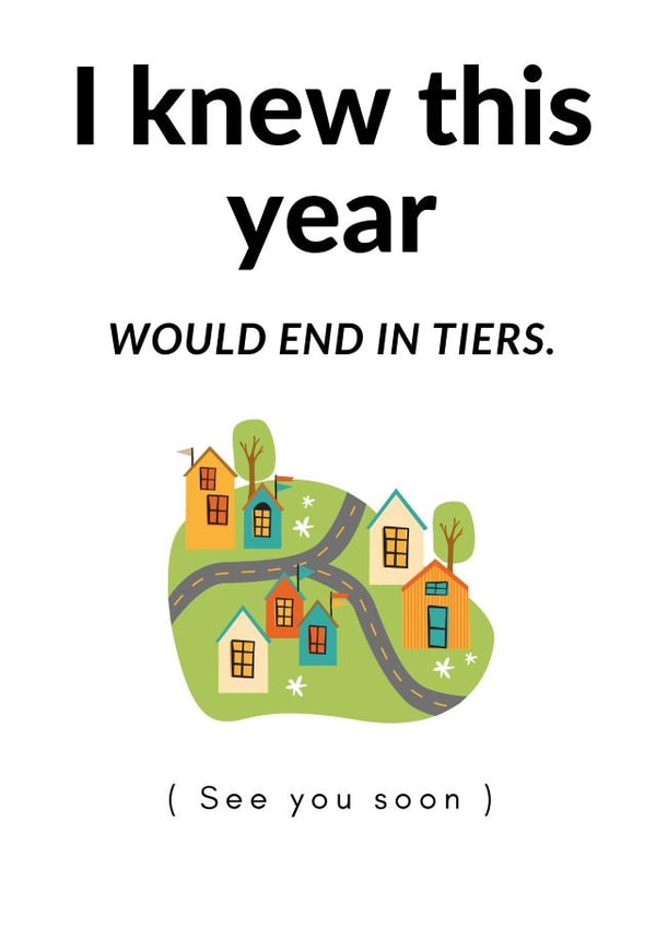 tiers pun New Year Card 32589 created by Little Niknak's