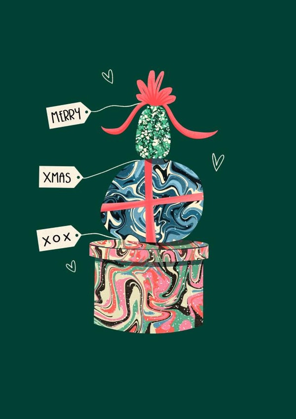 presents vintage Christmas Card 16481 created by Kerri Brown