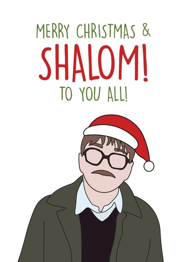 Film/TV/Netflix friday night dinner Christmas Card 42261 created by Graphic Print Company