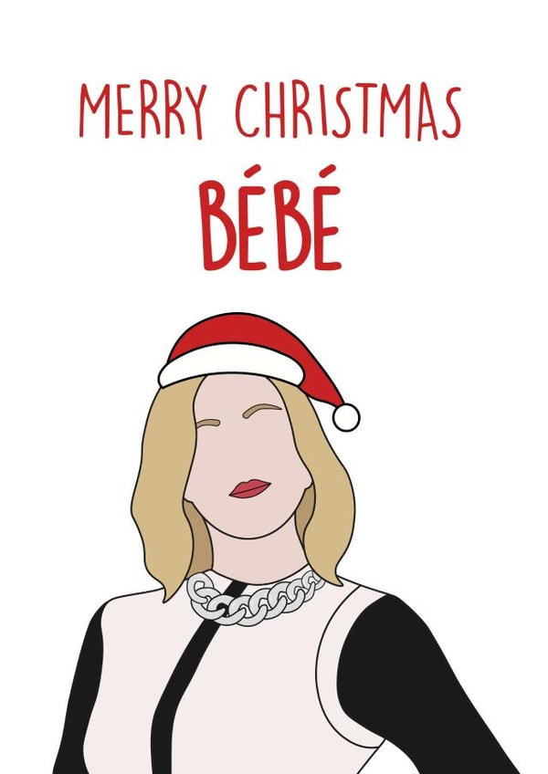 bebe cartoon Christmas Card 42262 created by Graphic Print Company