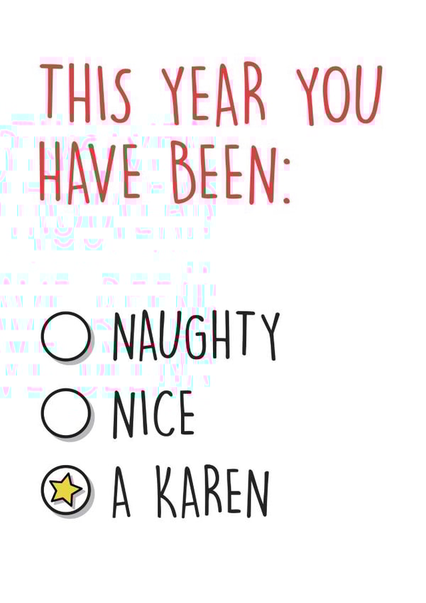 karen year Christmas Card 42263 created by Graphic Print Company
