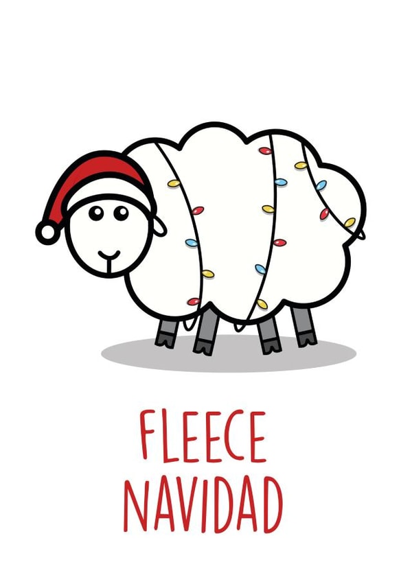 fleece navidad Christmas Card 42264 created by Graphic Print Company