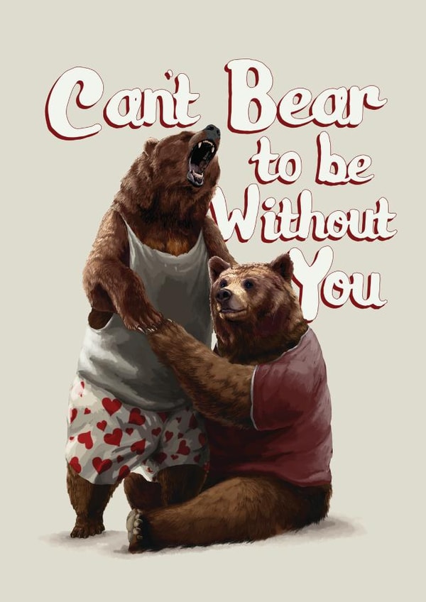 Bear long distance Anniversary Card 39949 | thortful