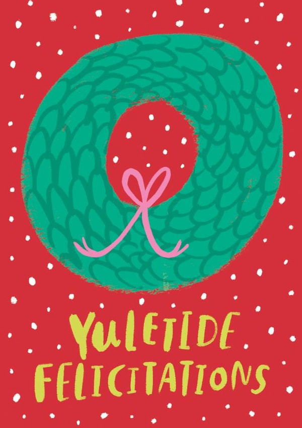 yuletide felicitations Christmas Card 33247 created by Lisa Greener