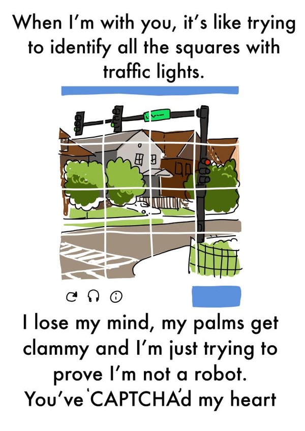 Nerdy Anniversary Card created by Rosie Johnson Illustrates