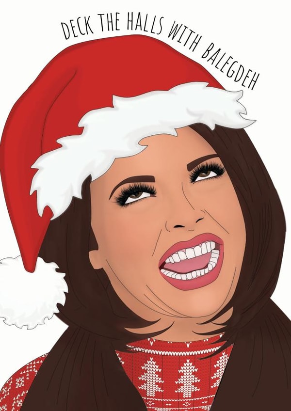 Jesy Nelson Little Mix Balegdeh Meme Christmas Card created by Meme Girls Designs