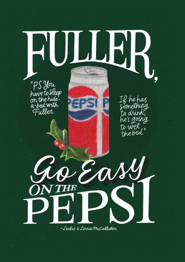 pepsi fuller Christmas Card 27137 created by Jenny Mecher