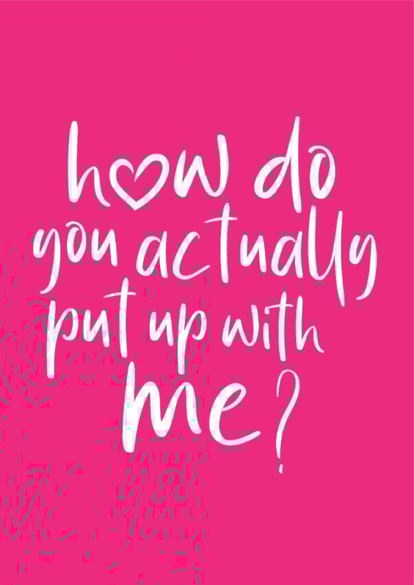 Valentine's Day Card for the One Who's Stuck Around created by Blue Belle Creations