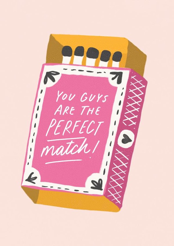 match couple Engagement & Marriage Card 20698 created by Nicky Laatz