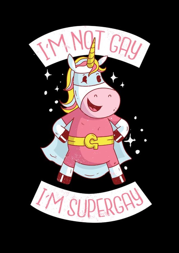 gay supergay Birthday Card 20986 created by SIMO 08