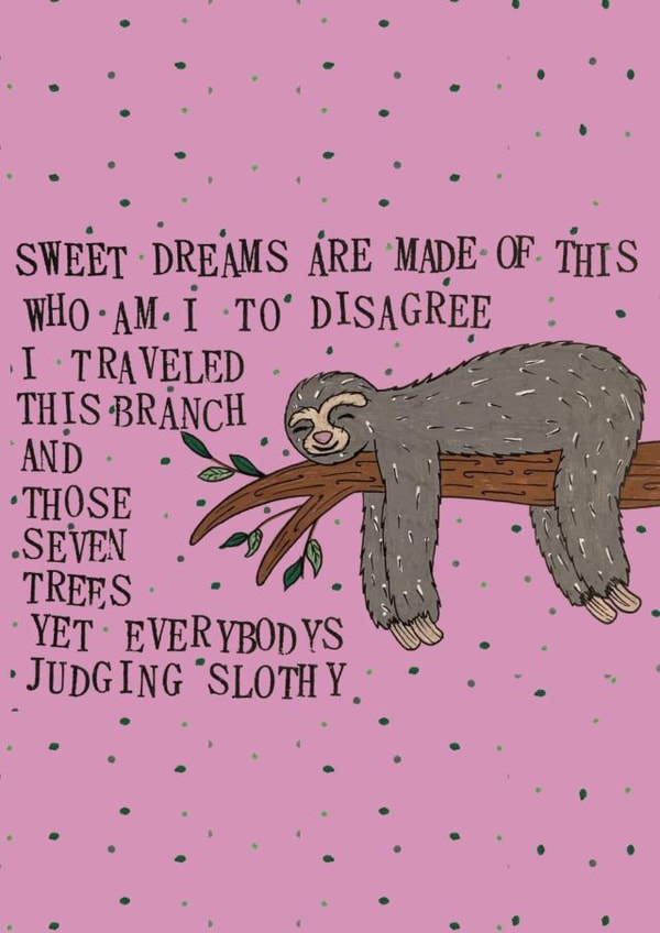 sweet dreams disagree Card 46430 created by Arts & Laughs